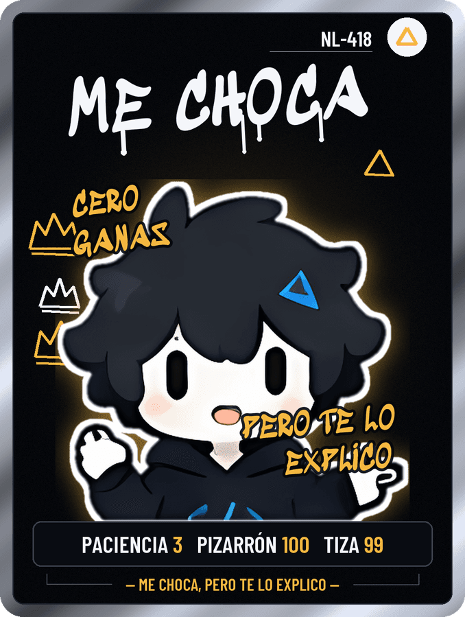 Tarjeta de Nullito serio: Me Choca